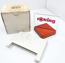 New Vintage Rotring Sign Logo Wood Base Glass Stand Box  picture