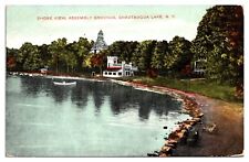 1910 Shore View, Assembly Grounds, Chataqua Lake, NY Postcard picture