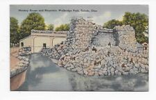 Vintage Postcard **MONKEY HOUSE & MOUNTAIN * WALBRIDGE PARK * TOLEDO OHIO *OH picture