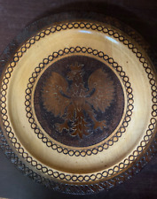 Vintage Polish Eagle Wood Carved Decorative 12-1/2