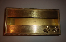Vintage Hollywood Regency Gold Tone Butterfly Tissue Box Holder picture