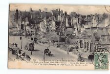 Old Vintage 1920 War Ruins Postcard Douai France LES RUINES DE LA GRANDE GUERRE picture