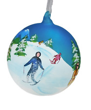 Ski Holiday Christmas Ornament Downhill Cross Country Winter Snow Skiing picture