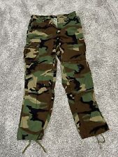 Military Army Cargo Pants Men Medium Long Woodland Camo Green BDU Hot Weather picture