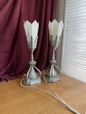 Set Of 2 Antique Art Deco Lamps picture
