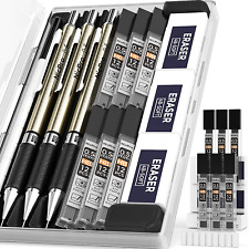 9PCS Art Mechanical Pencils Set in Case 3PCS Metal Drafting Pencil Lead Pencil picture