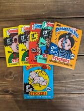 Lot Of 5 1987 1988 Topps Garbage Pail Kids Wax Packs 9th 10th 11th 12th Series picture