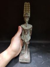 ANCIENT EGYPTIAN ANTIQUES Statue Of Amun Ra With Hieroglyphics God of Air BC picture