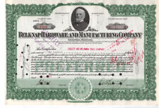 Belknap Hardware & Manufacturing Co. - Original Stock Certificate -1937 - P466 picture