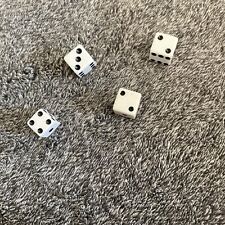 Lot Of 4 Miscellaneous White Dice  picture