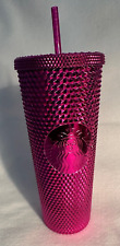 Starbucks 2022 Sangria Bling Studded 24oz Venti Cold Cup Tumbler Pink Purple NEW picture