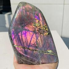 Natural Purple Labradorite Quartz Crystal Freeform Mineral Specimen 880g picture