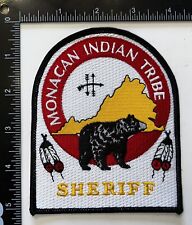 VINTAGE OBSOLETE Monacan Indian Tribe Virginia VA Sheriff Patch picture
