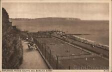 UK Esplanade Tennis court and Bowling green J. Arthur Dixon Ltd. Postcard picture