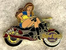 HARD ROCK HOTEL HOLLYWOOD FL SEXY GIRL ON MOTORCYCLE PLAYING GUITAR PIN # 29639 picture