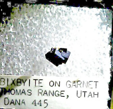 Bixbyite/Garnet/Rare Thumbnail Mineral Specimen /Thomas Range, Utah Ex Dana JP2 picture