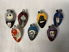 Rare Disney NBC Nightmare Before Christmas Ornament Pin Set Of 7 - 50437 AP picture