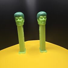 Vintage 1989 PEZ Dispenser The Incredible Hulk Marvel Lot Of 2 Toy Good Conditon picture