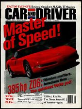  AUGUST 2000 CAR AND DRIVER MAGAZINE CORVETTE Z06, PORSCHE BOXSTER, MB SLK320 picture