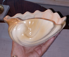 Vintage Realistic Ceramic Clam Shell Planter picture