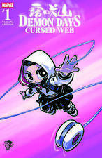 Demon Days Cursed Web #1 Exclusive Skottie Young Spider-Gwen Variant Marvel 2021 picture