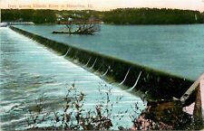 Vintage Postcard; Dam Spillway Illinois River Marseilles IL LaSalle Co Wheelock picture