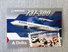 Delta Air Lines Aircraft Pilot Trading Card # 15  Boeing 737-300  2004 picture