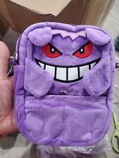 Gengar Plush Pokémon Bag Small Travel Storage Zipper Pocket Crossbody Fanny Pack picture