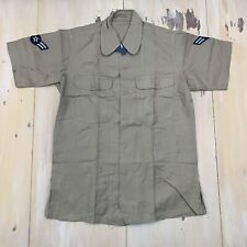 AIR FORCE - NEW Vietnam Vtg 60s Khaki Summer Uniform Service Shirt, Mens MEDIUM picture