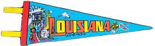 Louisiana Pennant Vtg Banner Souvenir Attractions Tourist Travel Wall Decor 15