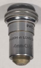 Vintage BAUSCH & LOMB Microscope Eyepiece 4mm 0.85, Patented Oct. 13, 1925 picture