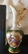Vintage Limoges miniatures porcelain in green color romantic deco - Rare picture