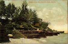 1908. BEACH, LOOKING WEST, FOUR MILE CREEK. ERIE. PA  POSTCARD. L23 picture