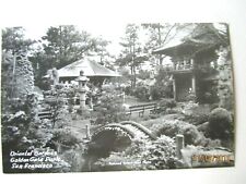 Oriental Tea Garden RPPC San Francisco CA Golden Gate Park Postcard ca 1940s -G2 picture