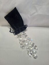 34 Swarovski Crystal Miniature Hearts in Pouch Three Various Sizes picture