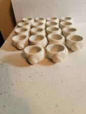 VINTAGE 18 FRENCH CERAMIC SNAIL CUPS INDIVIDUAL PINCH POTS  picture