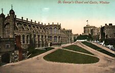 St George Chapel Windsor Castle London UK England Vintage Postcard 1910 Posted picture