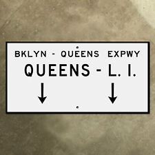 Brooklyn Queens Expressway highway marker road sign 1955 New York 16x8 picture
