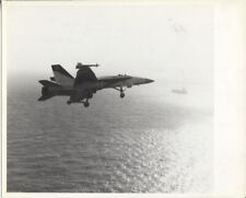 1979 Press Photo F-18 Hornet During Flight Atlantic Ocean USS America Carrier picture