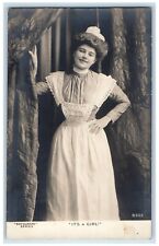 c1910's Pretty Woman Nurse It's A Girl Rotograph RPPC Photo Antique Postcard picture