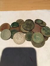 25 As Dug Old English Coins Found Metal Detecting 1 picture