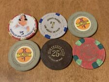 Lot Of 6 - Vintage Las Vegas Casino Chips - Nice Assortment  picture