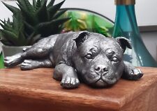 Staffie Staffordshire Bull Terrier Urn  Holds 1000cl aprox, Custom engraving picture