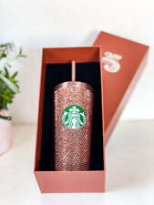 Hot Starbucks 25th Anniversary Cup Thai Copper Crystal Rhinestone Cup Gift picture
