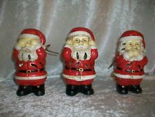 Christmas GC Fragrance Wise Santa Claus See Hear Speak No Evil Pomander Figurine picture