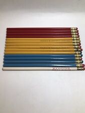 Vintage Pueblo Empire Pencil Co USA Lot of 15 Colored Barrel Pencils 6938 No 2 picture