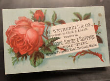 H. Wetherell&co. Boots Shoes Slippers- Portland Maine picture