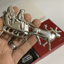 Gorham Sterling Santa in The Sleigh 1979 Ornament  picture