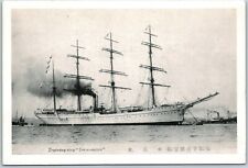 Postcard Japanese Training Ship 1900s Taisei Maru Sailing Vessel Smoke picture