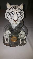 DWK Samson and Sons Family Figurine Statue White Tiger Collectable Resign picture